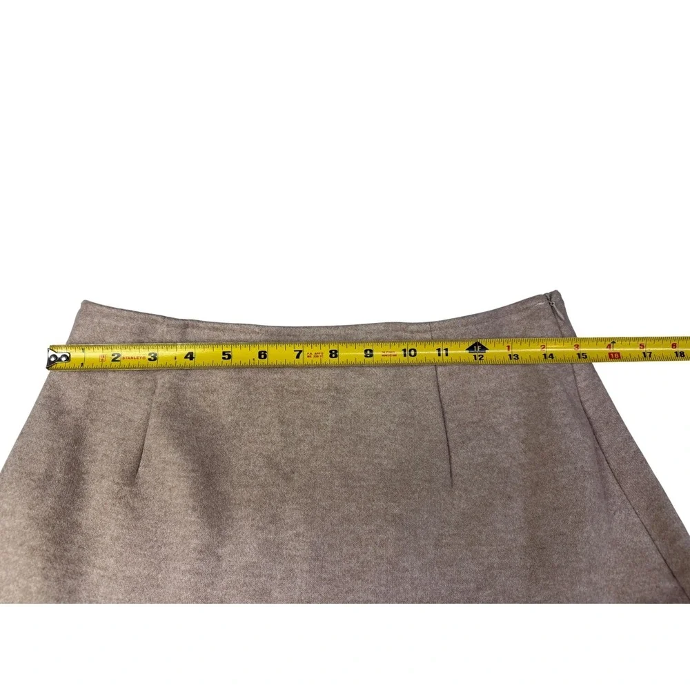OGL Oatmeal Heather Knit A-Line Midi Skirt High Waisted Size M‎ New With Tags